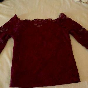 Blusa de Encaje manga larga